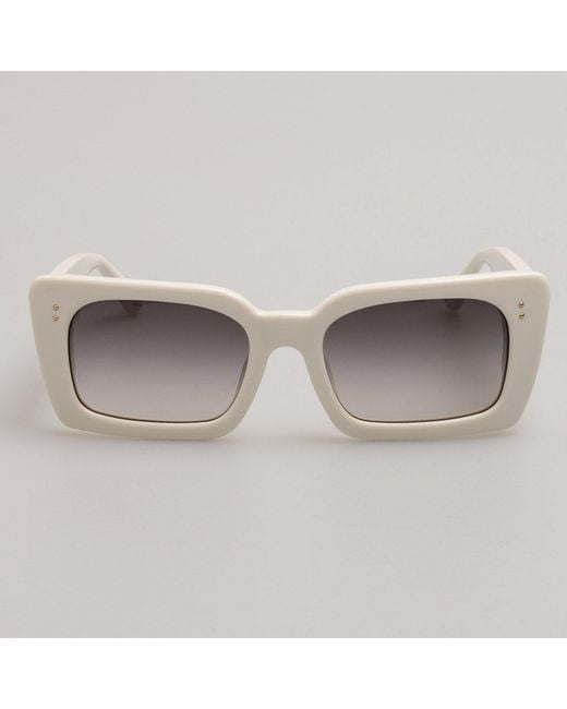 Linda Farrow Black Nieve Sunglasses