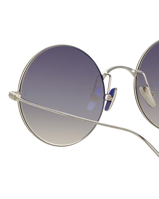Linda Farrow Multicolor Zaha Round Sunglasses