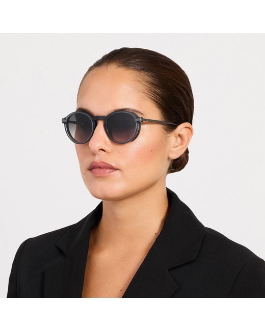 Linda Farrow Brown Orion Explorer Sunglasses