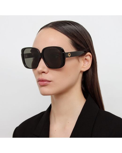 Linda Farrow Black Mima Sunglasses