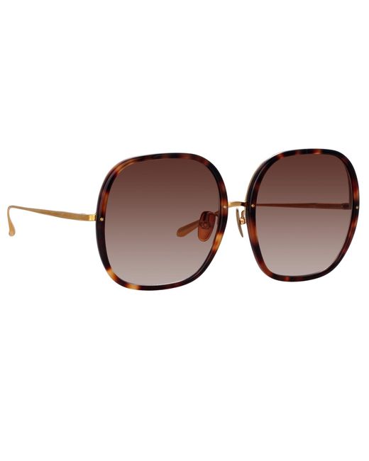 Linda Farrow Brown Celia Sunglasses