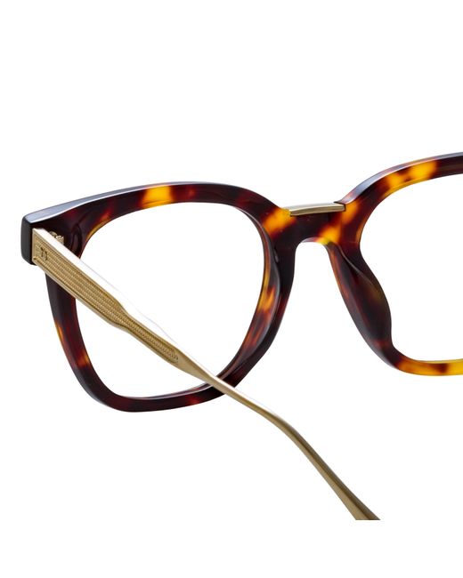 Linda Farrow Brown Men's Evans Optical D-frame for men