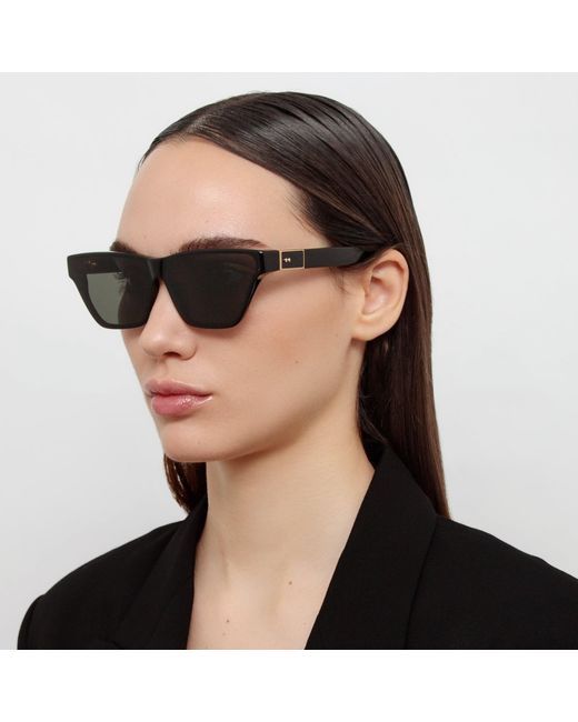 Linda Farrow Black Skyler Sunglasses