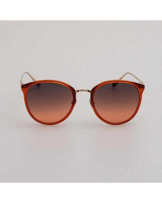 Linda Farrow Brown Calthorpe Sunglasses