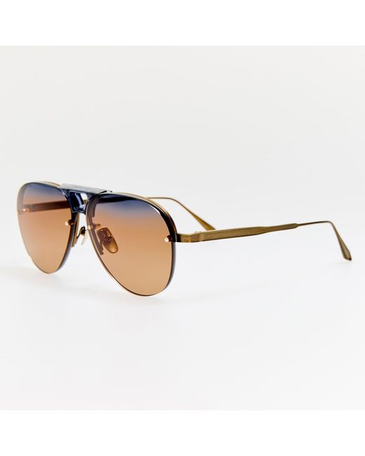 Linda Farrow Brown Taya Sunglasses