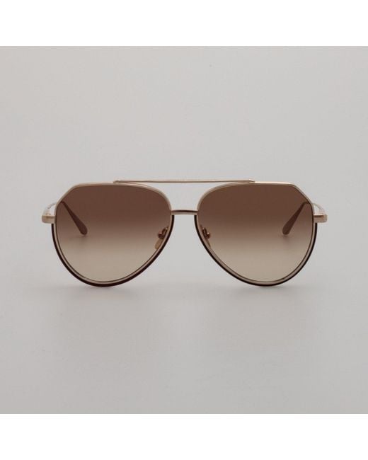 Linda Farrow Brown Bayer Sunglasses
