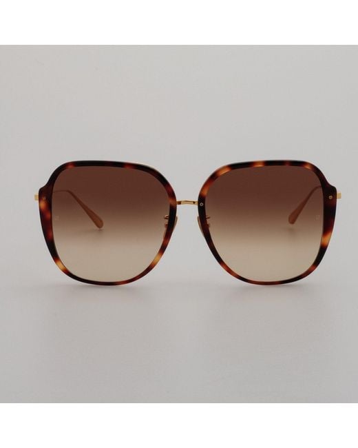 Linda Farrow Black Sofia Sunglasses