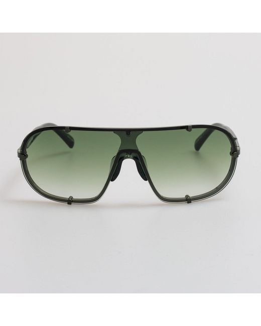 Dries Van Noten Green Aviator Sunglasses