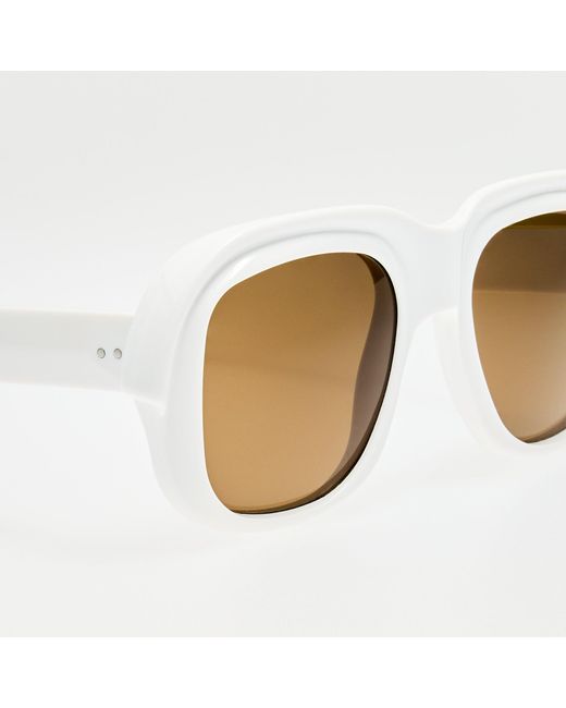 Dries Van Noten Brown Oversize Sunglasses