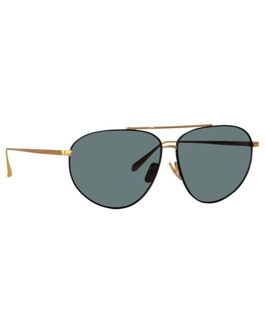 Linda Farrow Black Gabriel Sunglasses