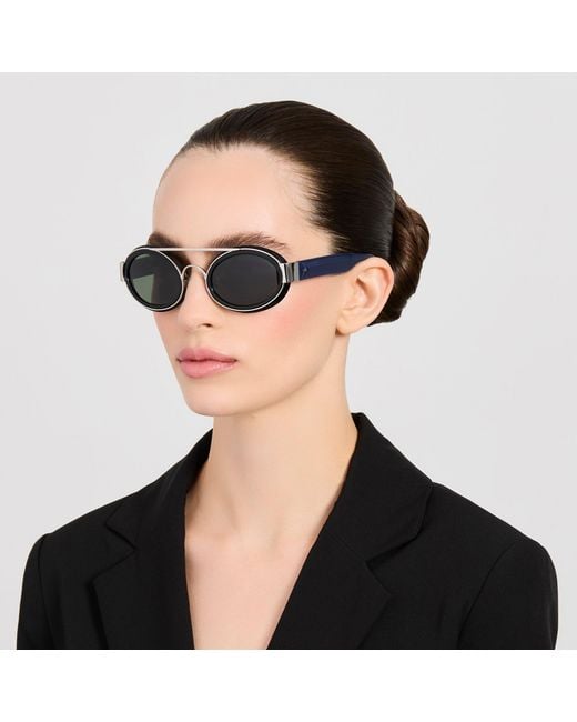 Dries Van Noten Brown Cat Eye Sunglasses