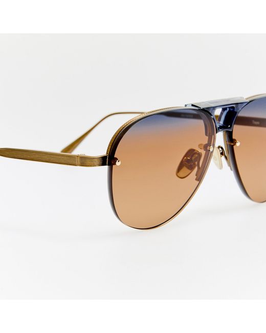 Linda Farrow Brown Taya Sunglasses
