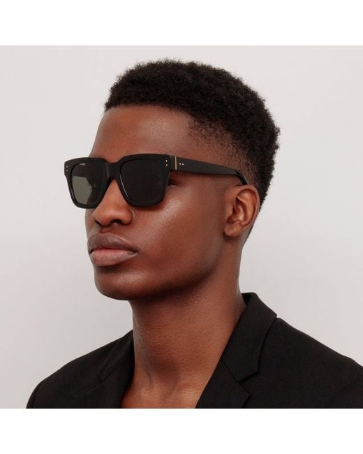 Linda Farrow Black The Max | D-frame Sunglasses