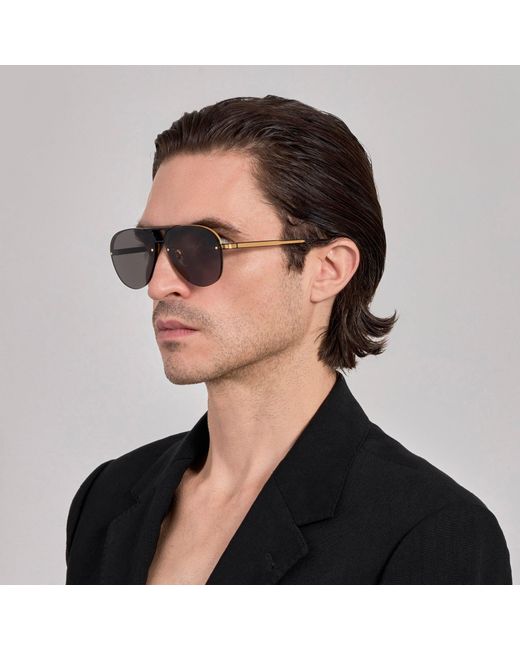 Linda Farrow Brown Taya Sunglasses