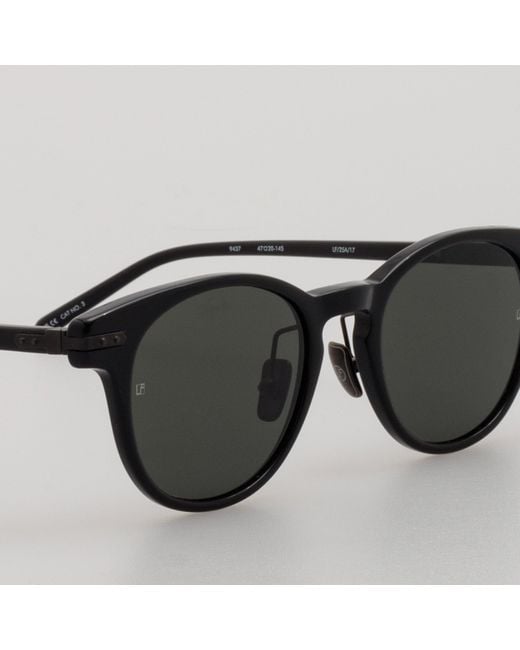 Linda Farrow Black Men's Bay Sunglasses