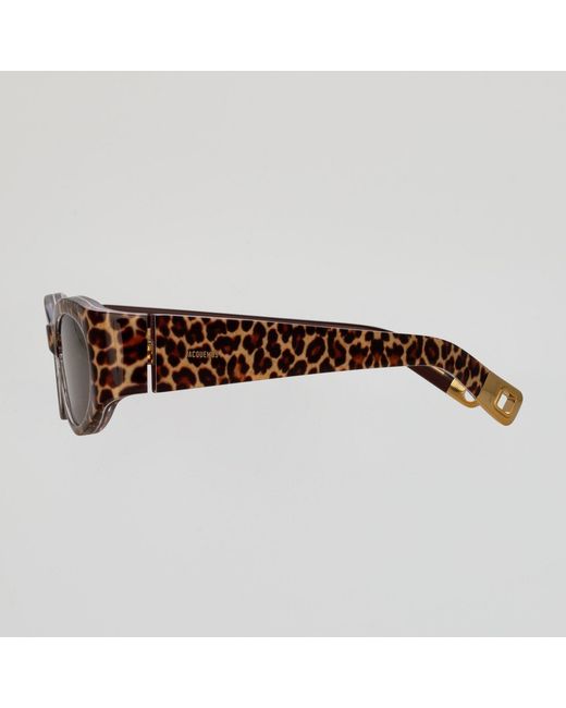 Jacquemus Brown Ovalo Oval Sunglasses