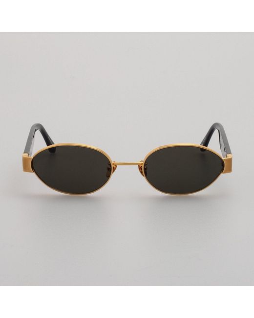 Linda Farrow Black Sadie Sunglasses