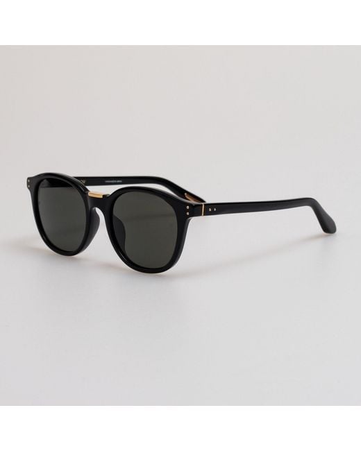 Linda Farrow Black Men's Powell Sunglasses