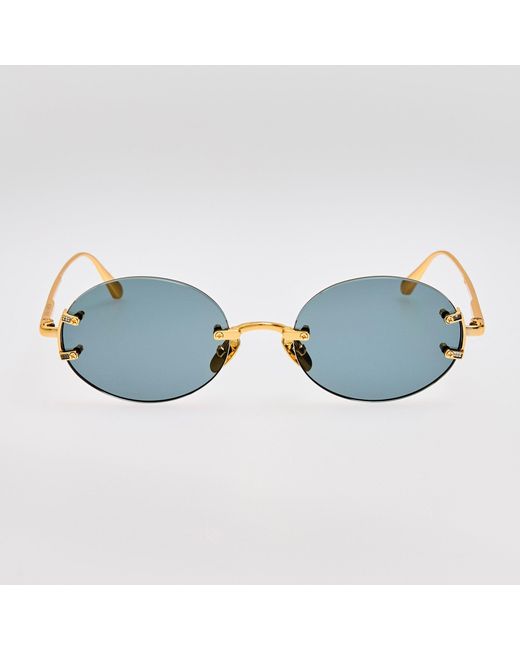 Linda Farrow Blue Stella Sunglasses