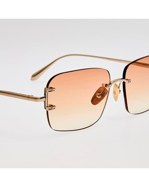 Linda Farrow Brown Sasha Sunglasses