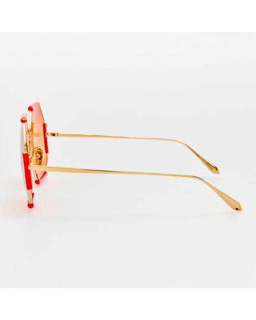 Linda Farrow Brown Margot Sunglasses