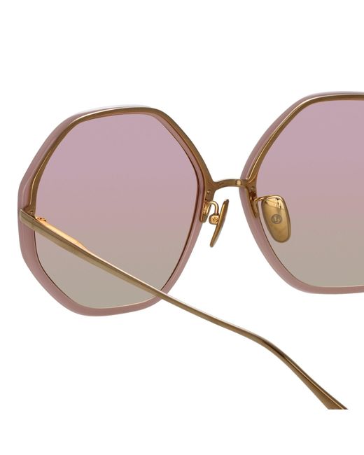 Linda Farrow Brown Alona Sunglasses