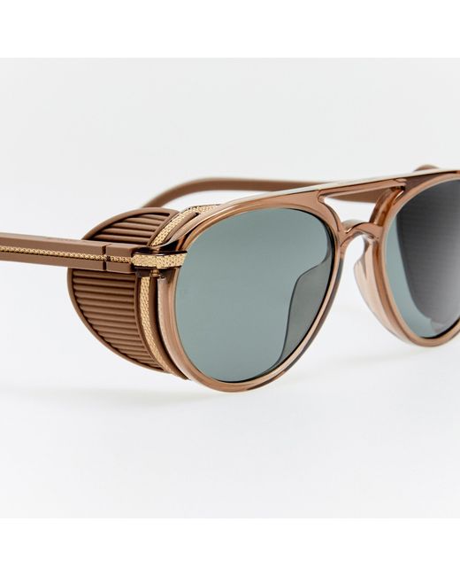 Linda Farrow Brown Sutton Explorer Sunglasses