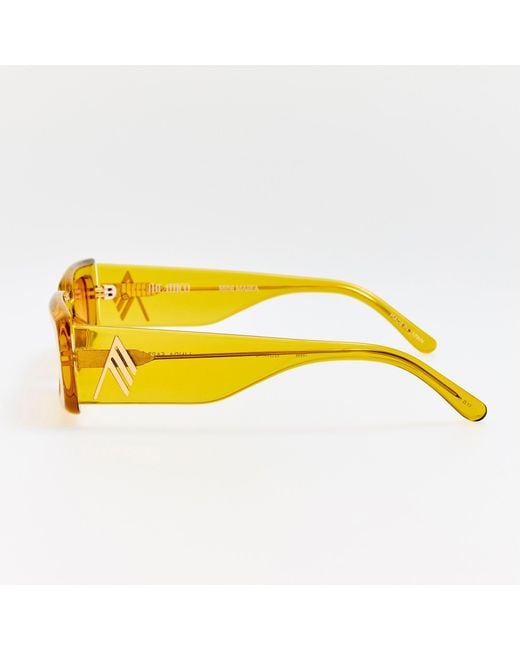 The Attico Yellow Mini Marfa Sunglasses