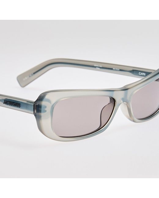 Jacquemus Gray Capri Rectangular Sunglasses