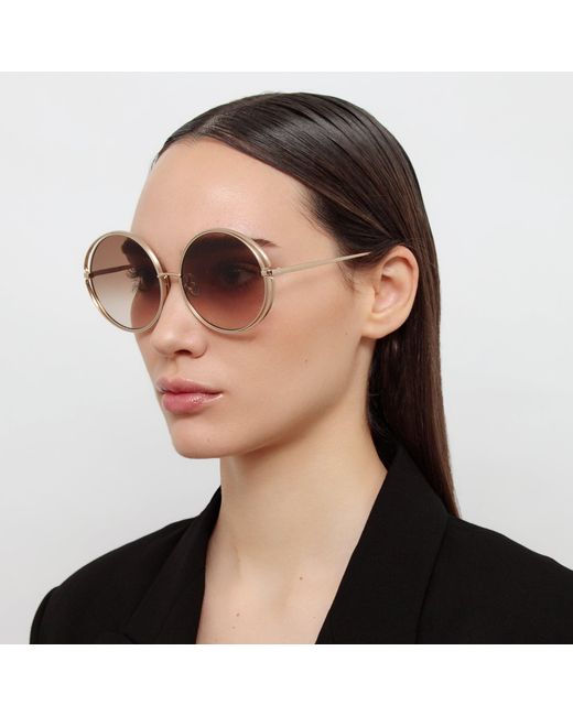 Linda Farrow Black Selene Sunglasses