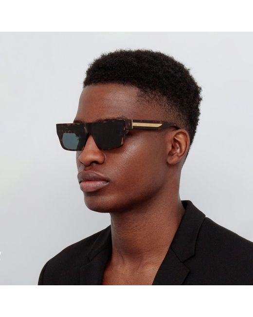 Linda Farrow Black Men's Brady Sunglasses