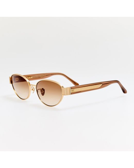 Linda Farrow Brown Sheri Sunglasses