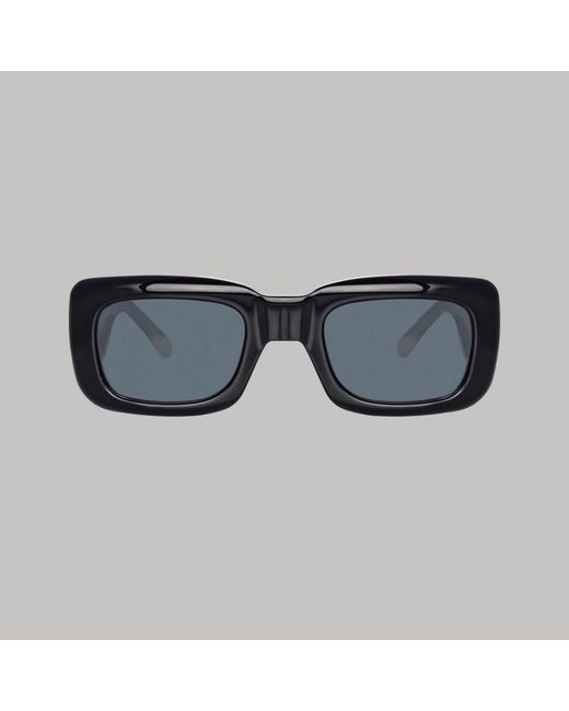 The Attico Yellow Marfa Rectangular Sunglasses