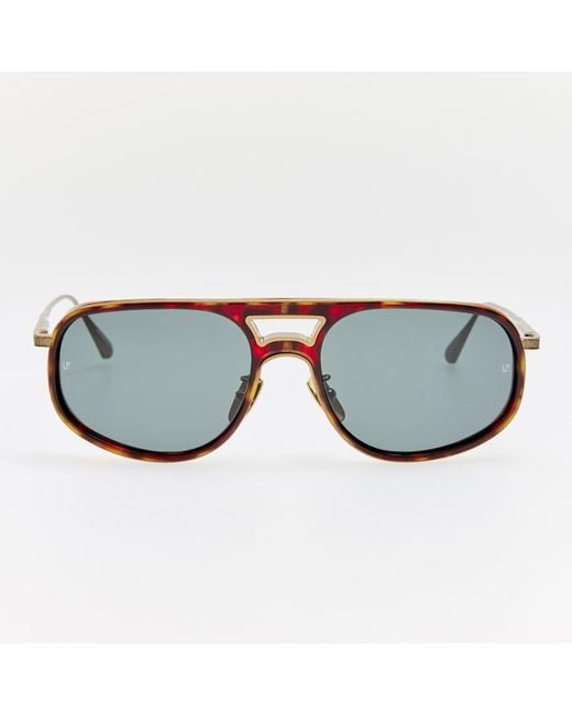 Linda Farrow Brown Calder Sunglasses