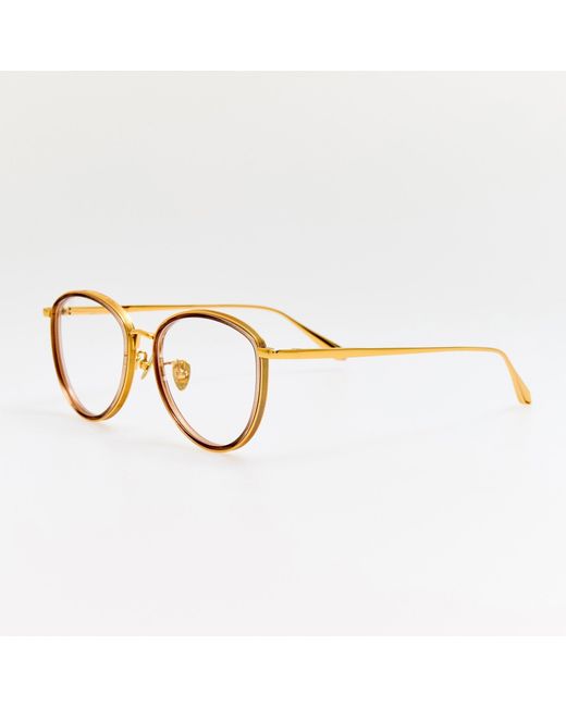 Linda Farrow Brown Dahlia Optical