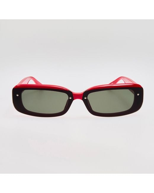 Linda Farrow Black Flick Sunglasses