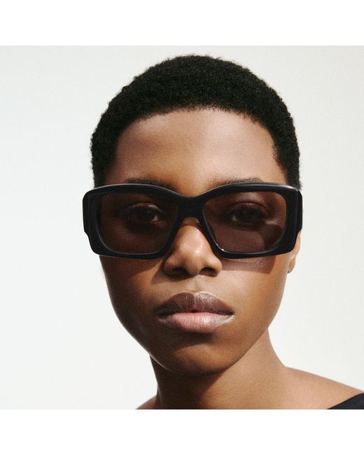 Jacquemus Black Croisiere Rectangular Sunglasses