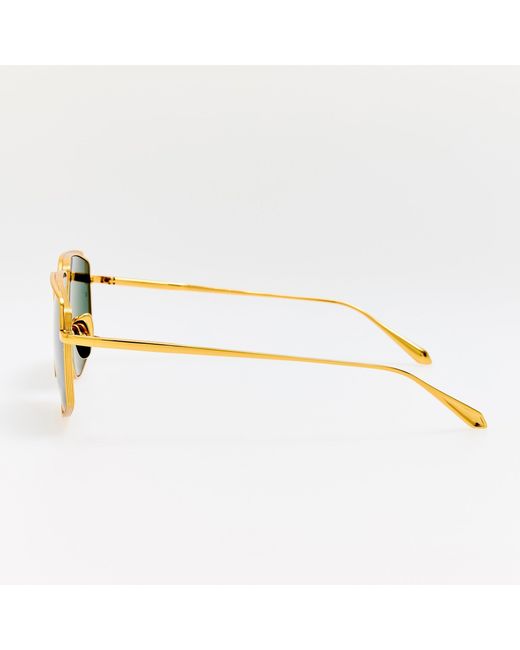 Linda Farrow Blue Miranda Sunglasses