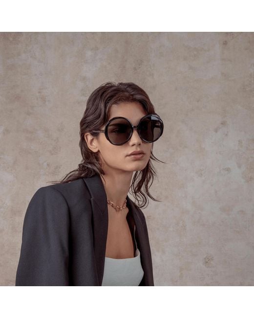 Linda Farrow Brown Otavia Sunglasses