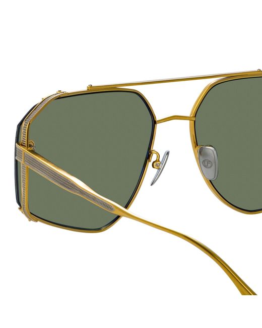 Linda Farrow Black Amar Sunglasses