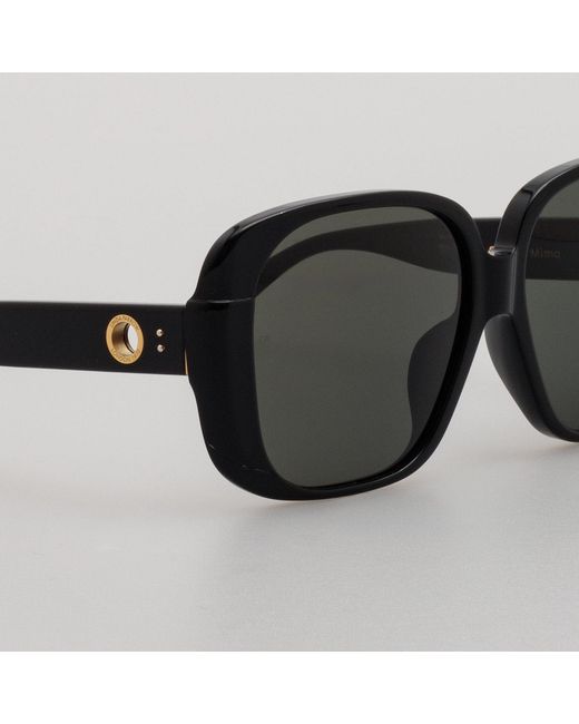 Linda Farrow Black Mima Sunglasses