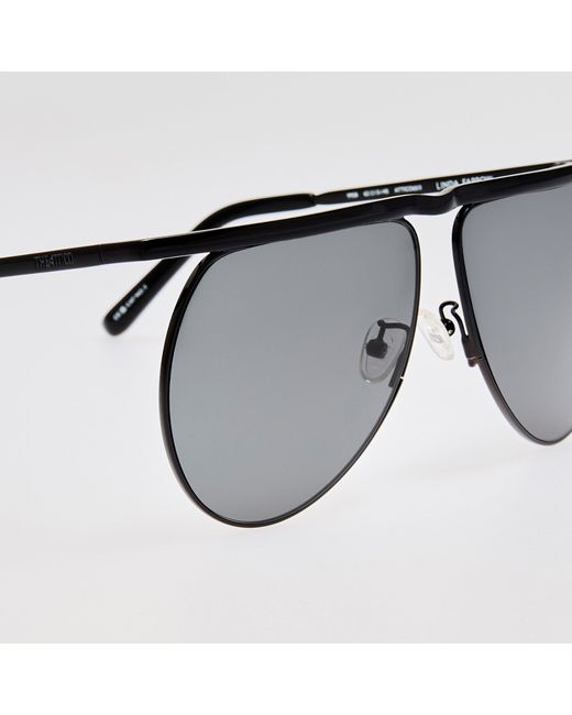The Attico Gray Mina Aviator Sunglasses