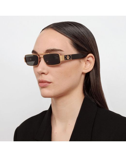 Linda Farrow Black Joey Sunglasses