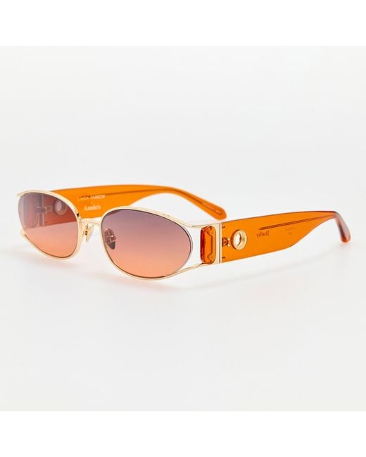 Linda Farrow Black Shelby Sunglasses