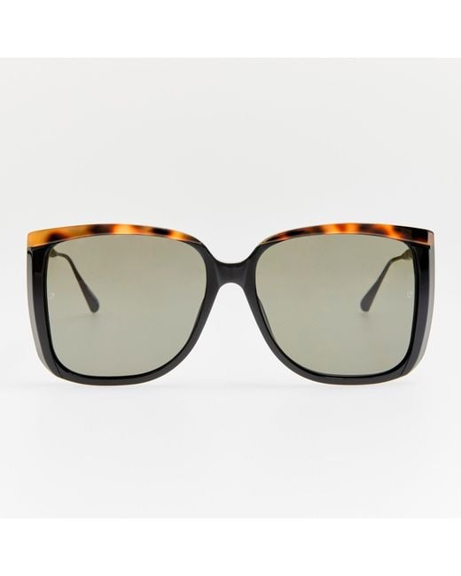 Linda Farrow Brown Helena Sunglasses
