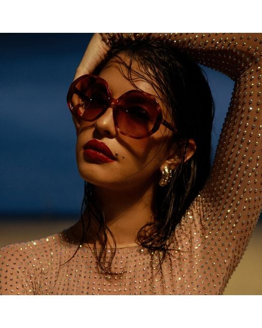 Linda Farrow Brown Paloma Sunglasses