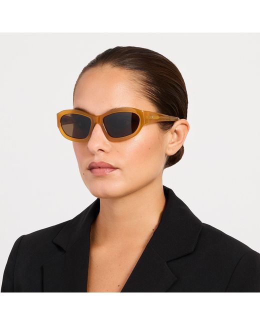 Dries Van Noten Yellow Wrap Sunglasses
