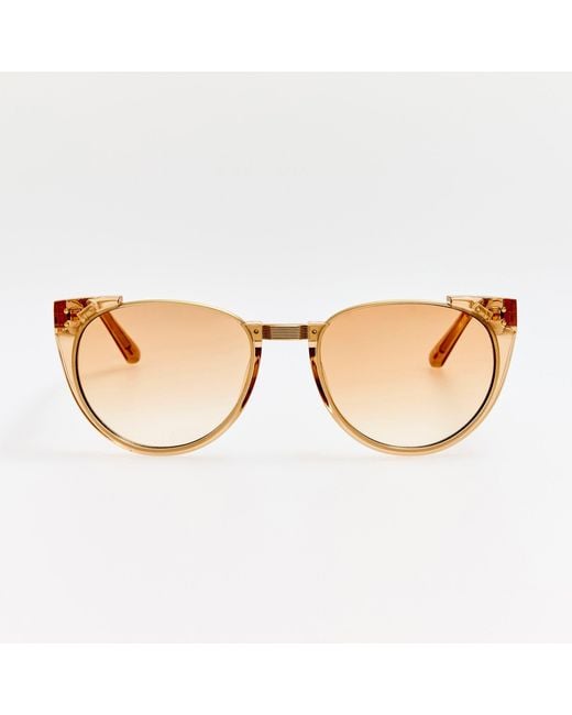 Linda Farrow Brown Iris Sunglasses