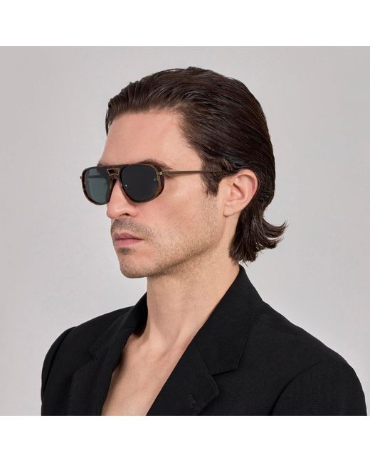 Linda Farrow Brown Calder Sunglasses