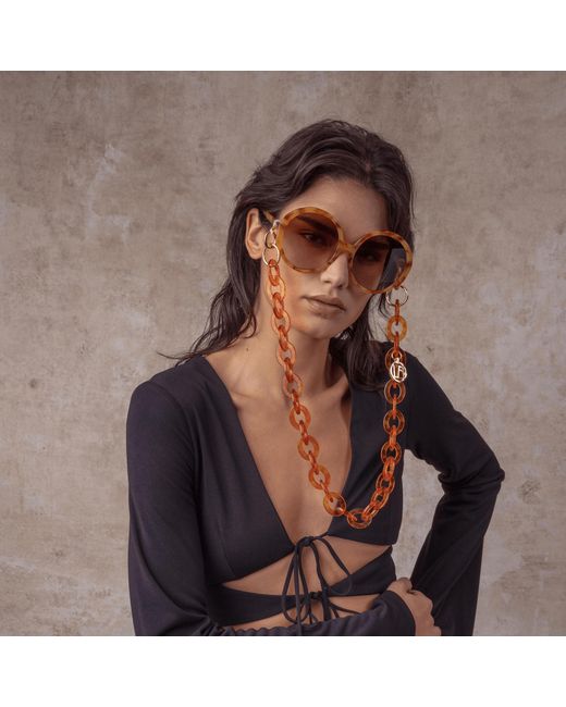 Linda Farrow Brown Paloma Sunglasses